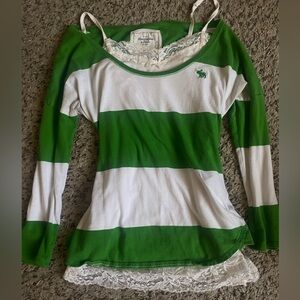 [SOLD] Vintage Y2k Abercrombie & Fitch Striped Long Sleeve